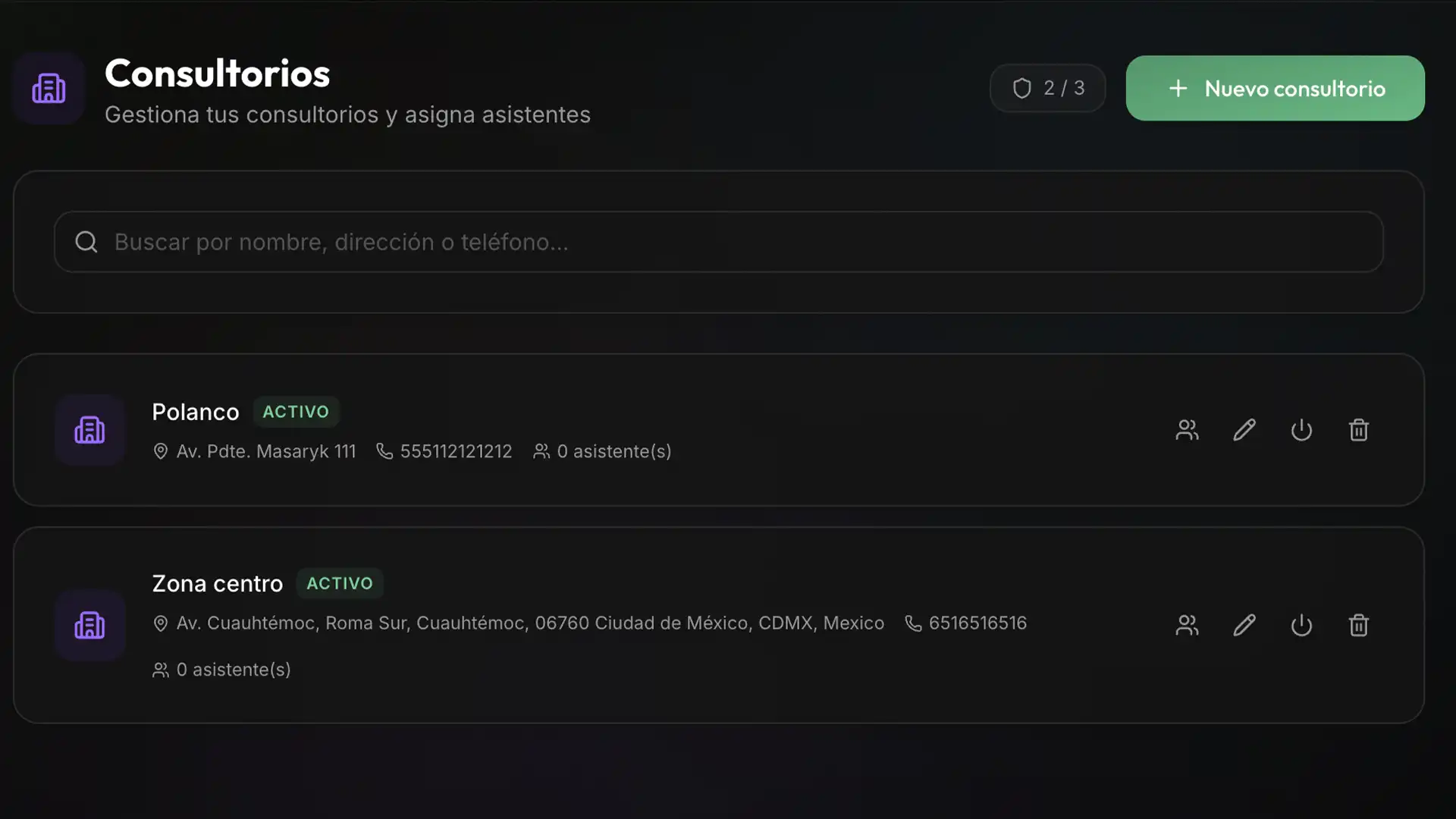 Multi-consultorio